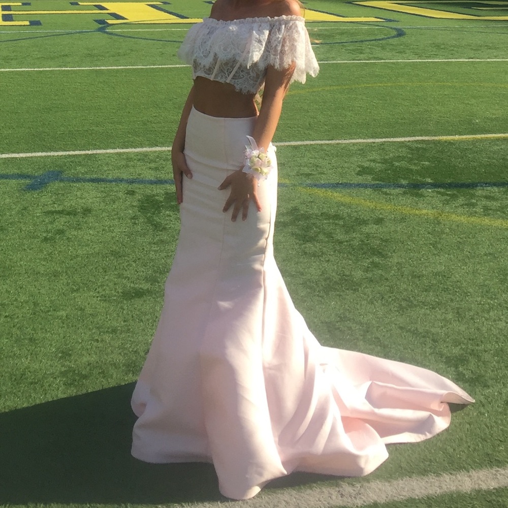 🌸 Tarik Ediz Light Pink Prom/ Formal Dress 🌸